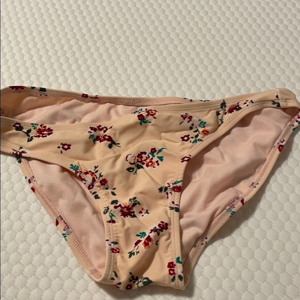 Baby pink floral swimsuit bottoms